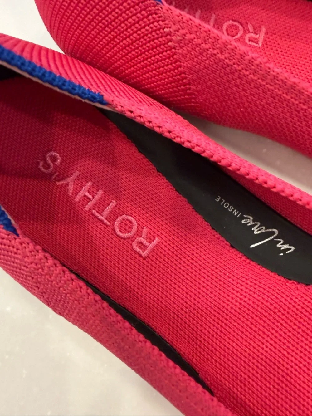Rothy's Women’s Flats The Knot Point II Starfish Pink “In Love Sole” Sz 9 NEW - Picture 12 of 12